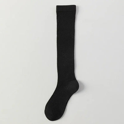 Kniehohe Socken aus transparentem Mesh mit Rippstrick (4 Paar) - Schwarz - EU35-40 (US2-7) - image 7
