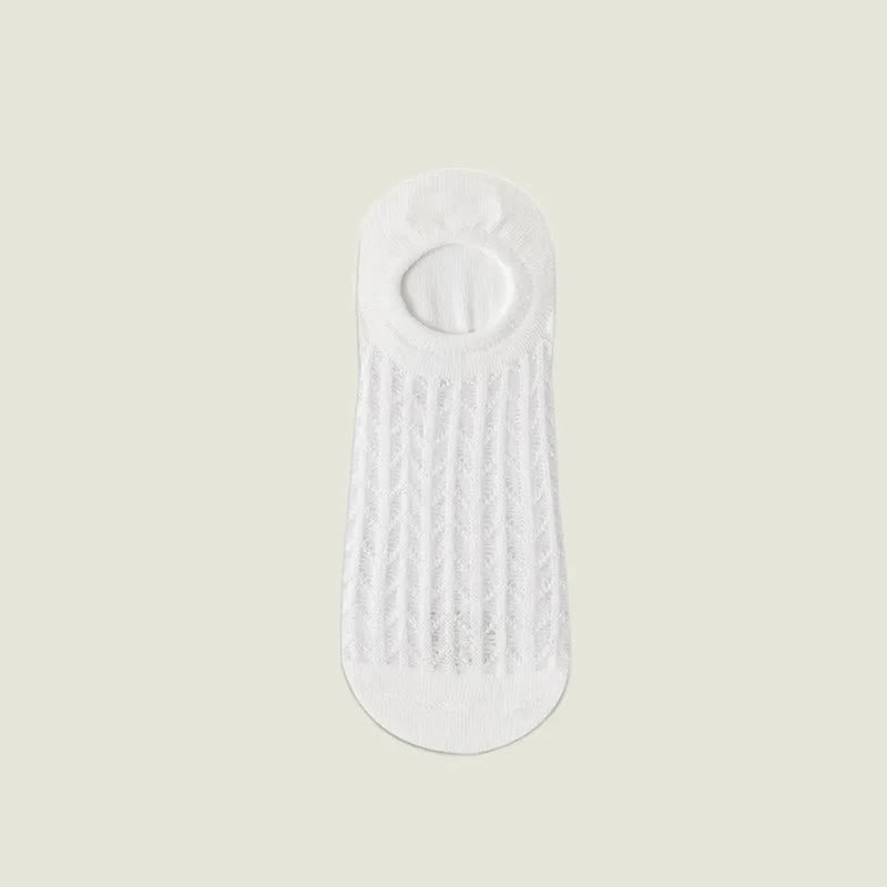 Atmungsaktive, unsichtbare Netzsocken (7 Paar) - Weiß - EU36-43 (US3-9) - image 4