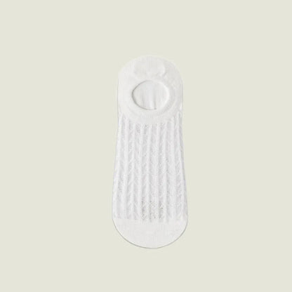 Atmungsaktive, unsichtbare Netzsocken (7 Paar) - Weiß - EU36-43 (US3-9) - image 4
