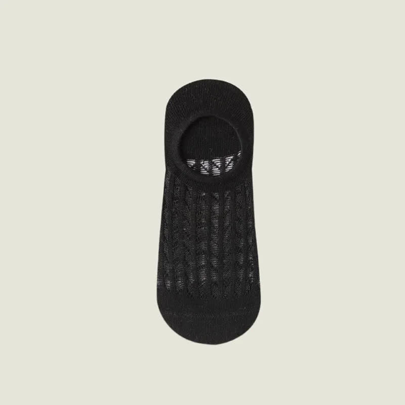 Atmungsaktive, unsichtbare Netzsocken (7 Paar) - Schwarz - EU36-43 (US3-9) - image 6
