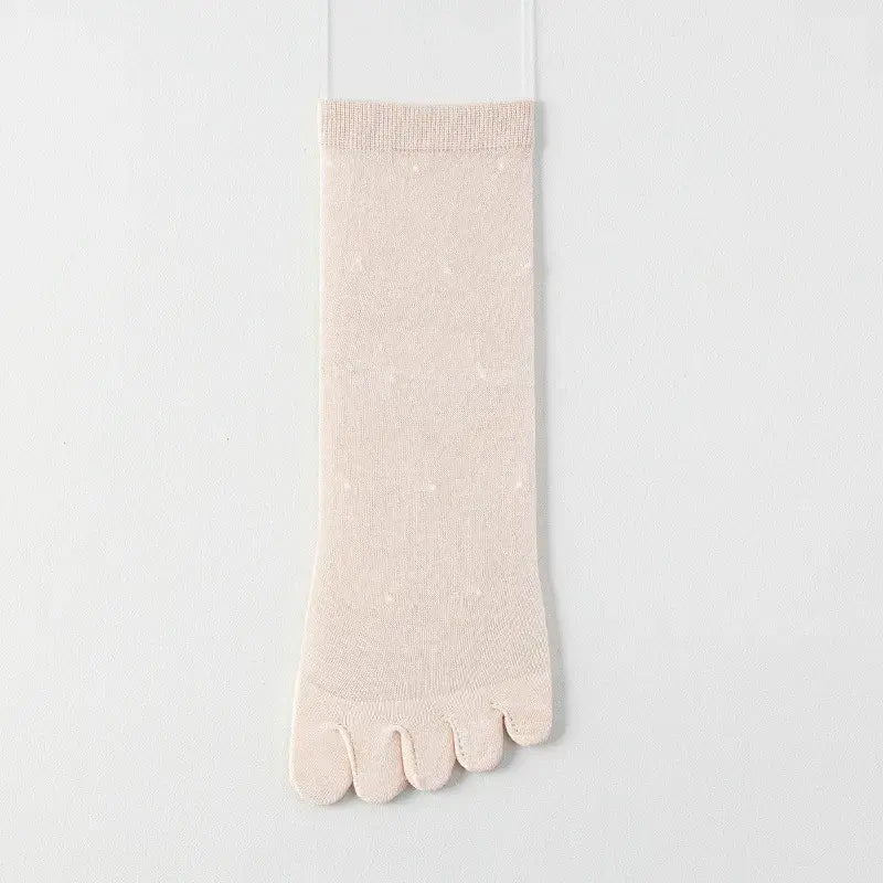 Transparente, gepunktete Zehenviertel-Socken (3 Paar) - Rosa - EU35-39 (US2-6) - image 8