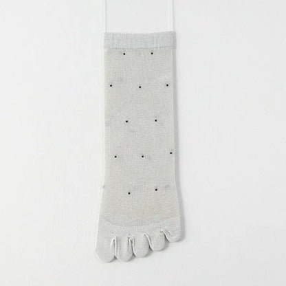 Transparente, gepunktete Zehenviertel-Socken (3 Paar) - Grau - EU35-39 (US2-6) - image 9