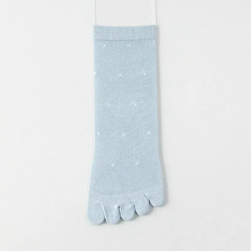 Transparente, gepunktete Zehenviertel-Socken (3 Paar) - Blau - EU35-39 (US2-6) - image 7
