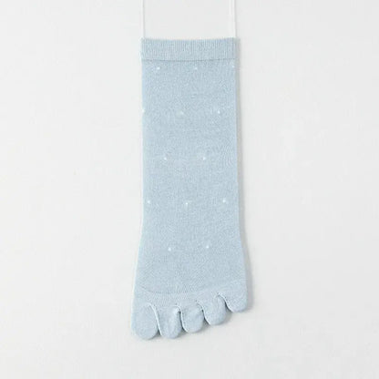 Transparente, gepunktete Zehenviertel-Socken (3 Paar) - Blau - EU35-39 (US2-6) - image 7