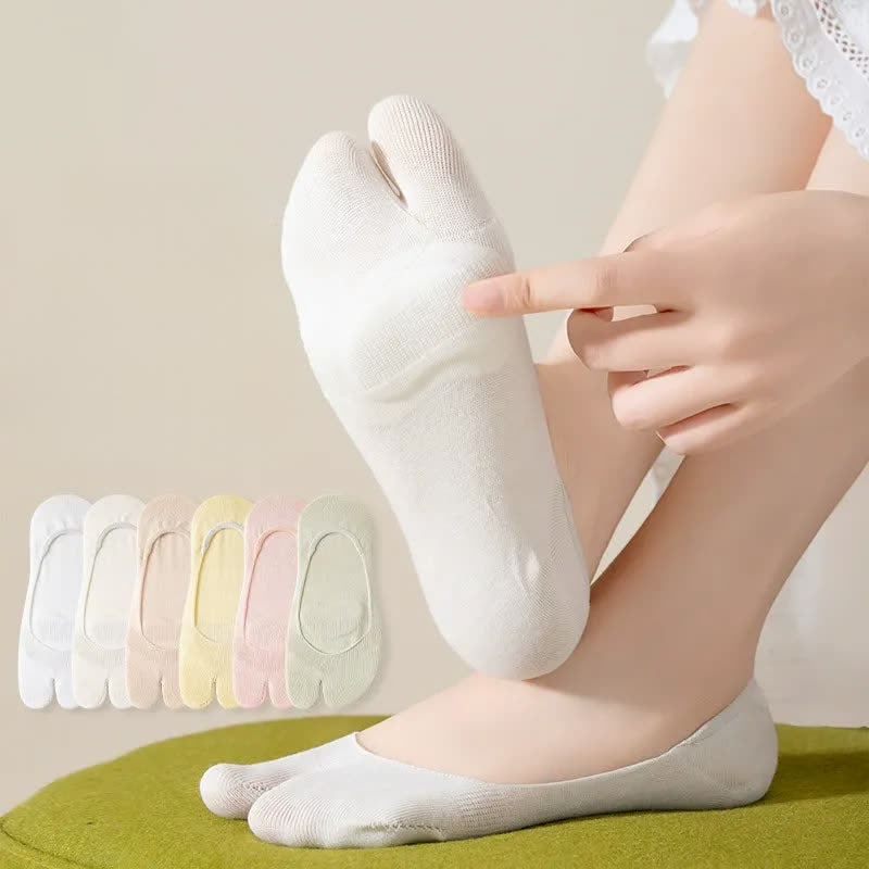 Weiche Tabi-No-Show-Socken (3 Paar) - Mehrfarbig (7 Paare) - EU36-39 (US3-6) - image 2