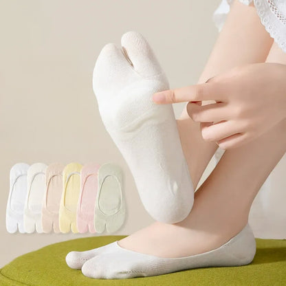 Weiche Tabi-No-Show-Socken (3 Paar) - Mehrfarbig (7 Paare) - EU36-39 (US3-6) - image 2