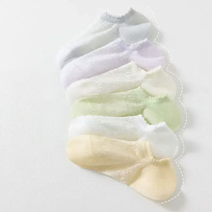 Transparente, geblümte, unsichtbare Socken (6 Paar) - Mehrfarbig - EU35-39 (US2-6) - image 5