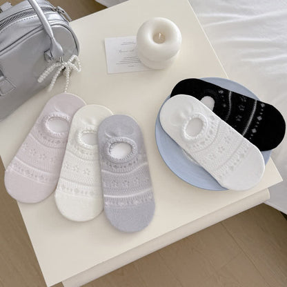 Spitzen-Netz-No-Show-Socken (5 Paar) - Mehrfarbig - EU36-40 (US3-7) - image 8