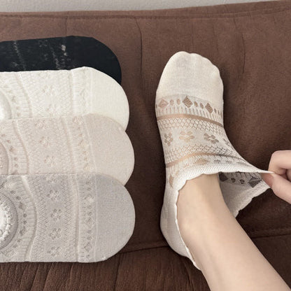 Spitzen-Netz-No-Show-Socken (5 Paar) - image 4