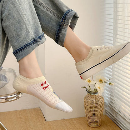 Niedliche, atmungsaktive, unsichtbare Socken (5 Paar) - image 3