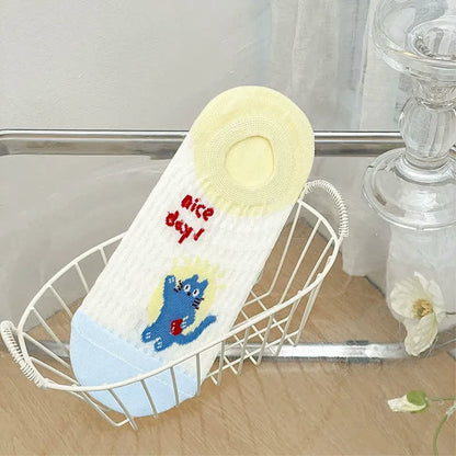 Niedliche, atmungsaktive, unsichtbare Socken (5 Paar) - D - EU36-39 (US3-6) - image 12