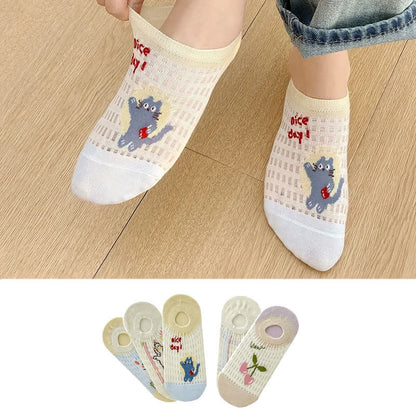 Niedliche, atmungsaktive, unsichtbare Socken (5 Paar) - image 2