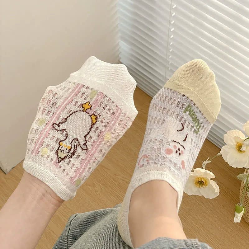 Niedliche, atmungsaktive, unsichtbare Socken (5 Paar) - image 7