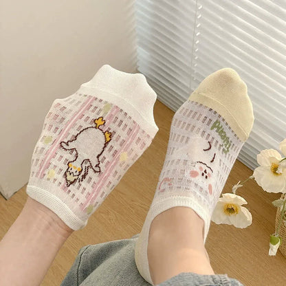 Niedliche, atmungsaktive, unsichtbare Socken (5 Paar) - image 7