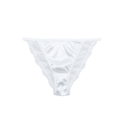 String-Höschen mit seidigem Satin-Spitzenbesatz (3er-Pack) - Weiß - XL - image 7