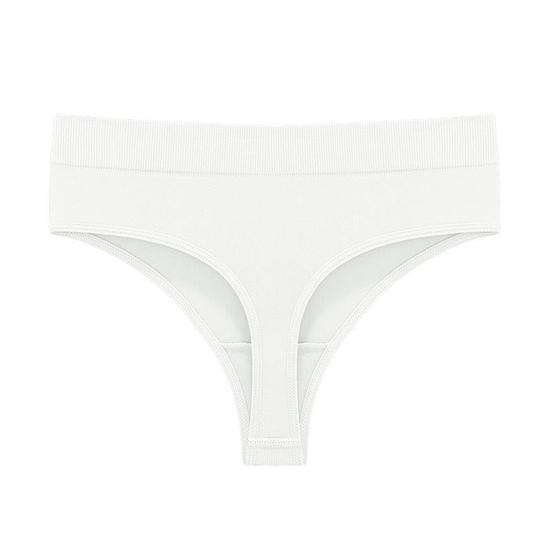 Weiche, dehnbare, nahtlose String-Tangas (5er-Pack) - Weiß - 3XL - image 12