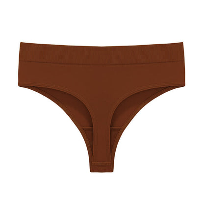 Weiche, dehnbare, nahtlose String-Tangas (5er-Pack) - Karamell - 3XL - image 15