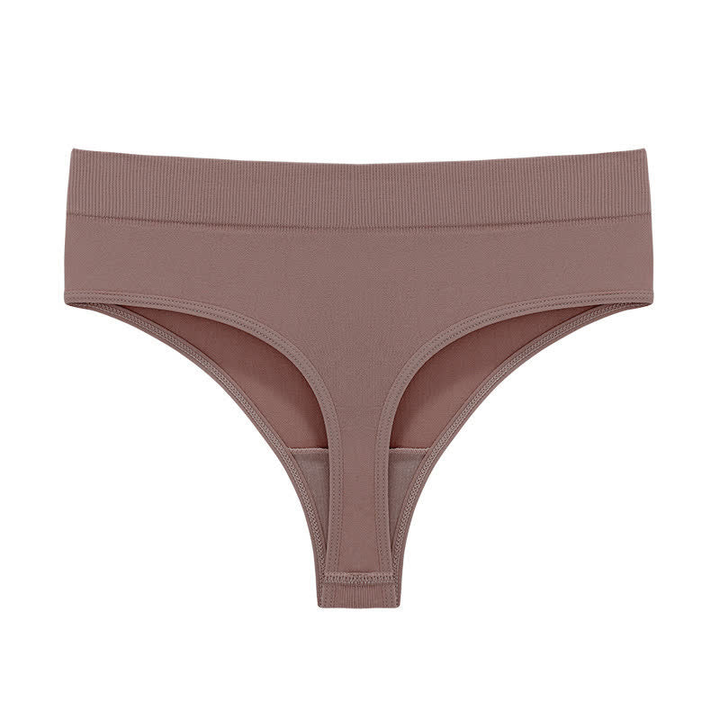 Weiche, dehnbare, nahtlose String-Tangas (5er-Pack) - Kaffee - 3XL - image 24
