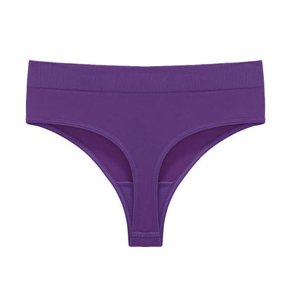 Weiche, dehnbare, nahtlose String-Tangas (5er-Pack) - Lila - 3XL - image 13