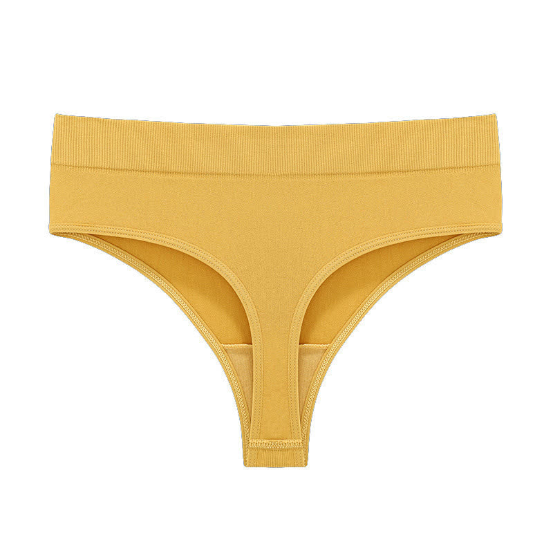 Weiche, dehnbare, nahtlose String-Tangas (5er-Pack) - Gelb - 3XL - image 22