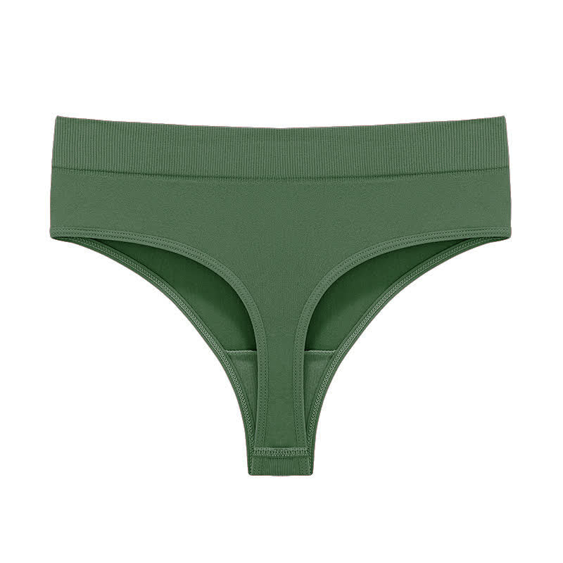 Weiche, dehnbare, nahtlose String-Tangas (5er-Pack) - Grün - 3XL - image 20