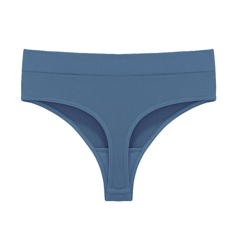 Weiche, dehnbare, nahtlose String-Tangas (5er-Pack) - Blau - 3XL - image 18