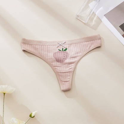 Süße, geblümte, tief sitzende String-Slips (5er-Pack) - Rosa - XL - image 9