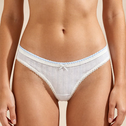 Hüftig geschnittene String-Tangas mit Spitzenbesatz (5er-Pack) - image 1