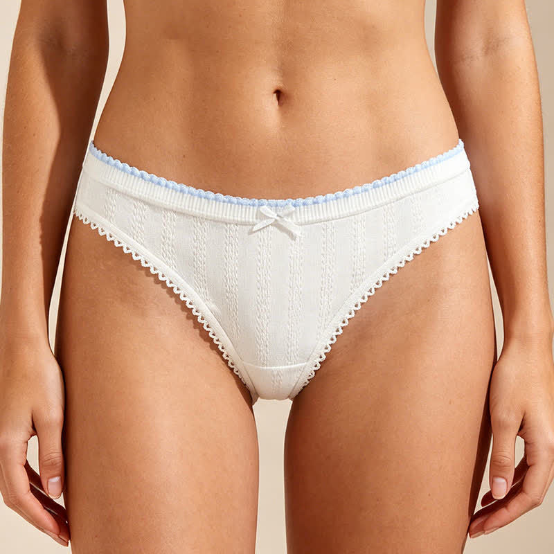 Hüftig geschnittene String-Tangas mit Spitzenbesatz (5er-Pack) - image 2