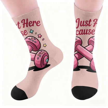 Alphabet Fitness-Socken - Rosa(1 Paar) - EU37-44 (US4-10) - image 5