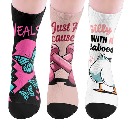 Alphabet Fitness-Socken - Mehrfarbig (3 Paare) - EU37-44 (US4-10) - image 10