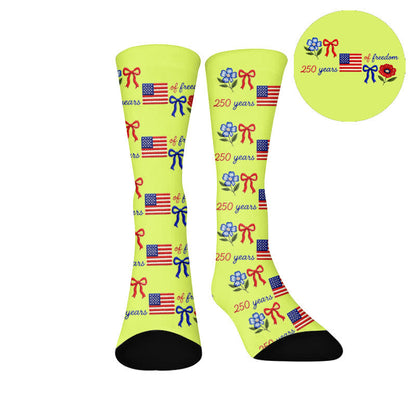 Flaggenbuchstaben Socken - Gelb (1 Paar) - EU37-44 (US4-10) - image 9