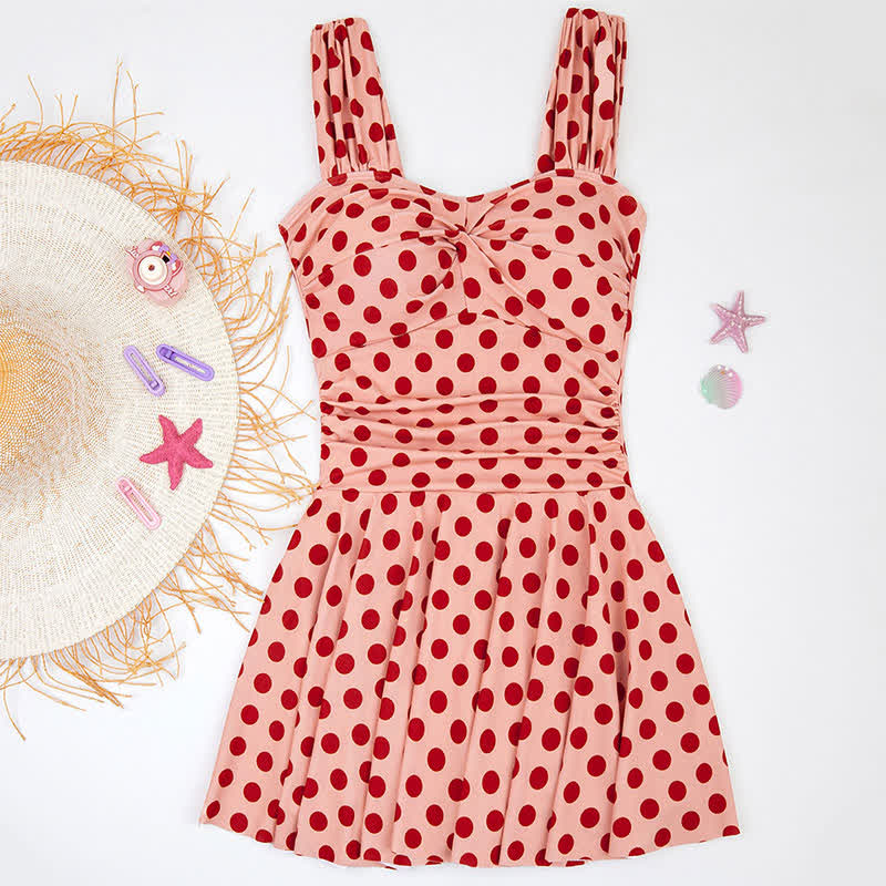 Tankini-Badekleid mit Polka-Dot-Rock - image 4
