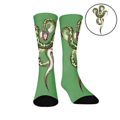 Socken mit Tiermotiven - Grün (1 Paar) - EU37-44 (US4-10) - image 7