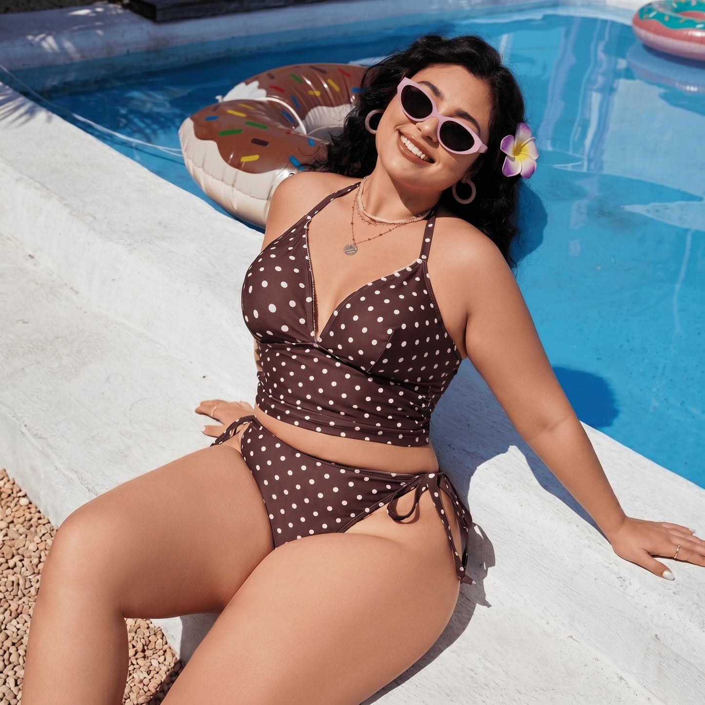 Zweiteiliges Bikini-Set von Coffee Polk - Kaffee - 4XL - image 0