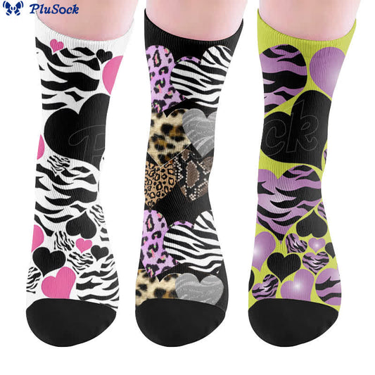 Sexy Herz-Leoparden-Socken - image 0