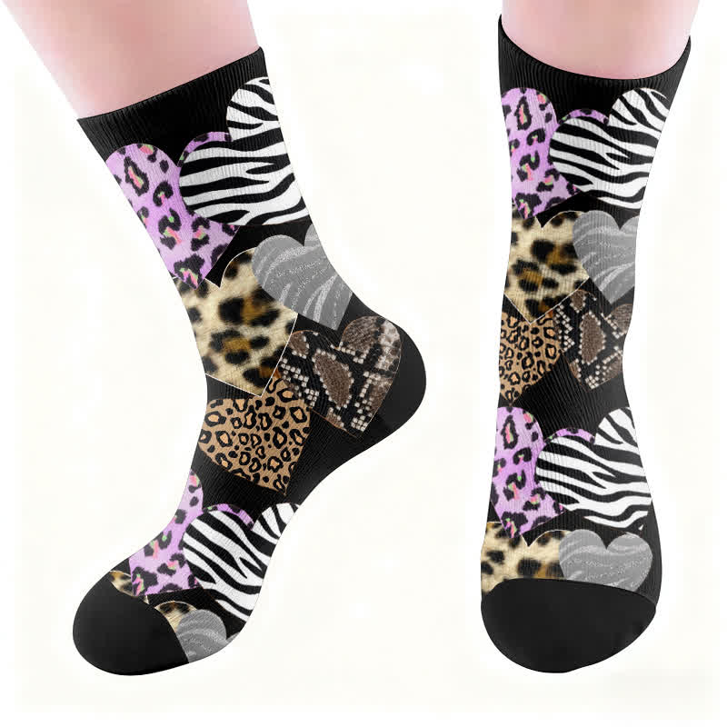Sexy Herz-Leoparden-Socken - image 5