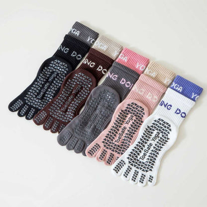 Ausrichtungs-Grip-Socken (2 Paar) - Weiß + Kaffee - EU36-42 (US3-8,5) - image 16