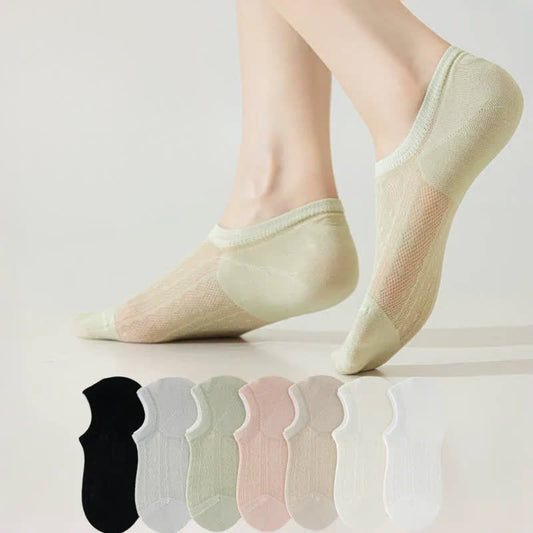 Air Mesh No Show Socken (7 Paar) - Mehrfarbig - EU35-42 (US2-8,5) - image 0