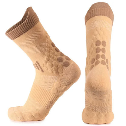 Mesh-Grip-Trainingssocken mit Viertelgriff (2 Paar) - Braun - EU39-45 (US7-13) - image 4