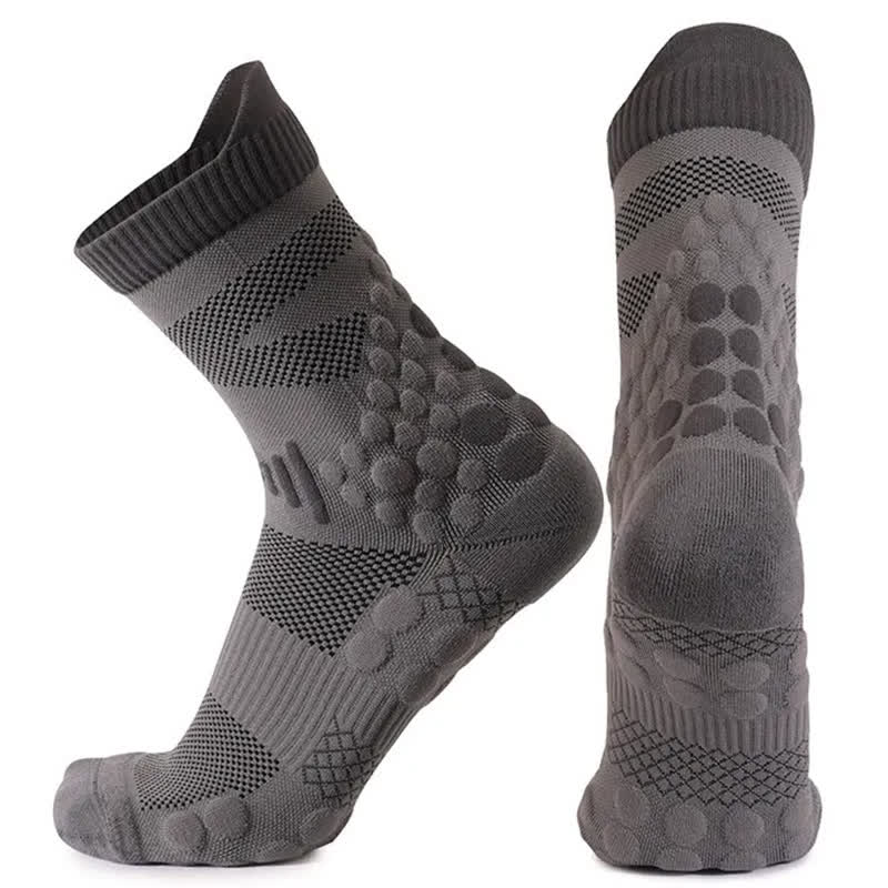 Mesh-Grip-Trainingssocken mit Viertelgriff (2 Paar) - Grau - EU39-45 (US7-13) - image 3