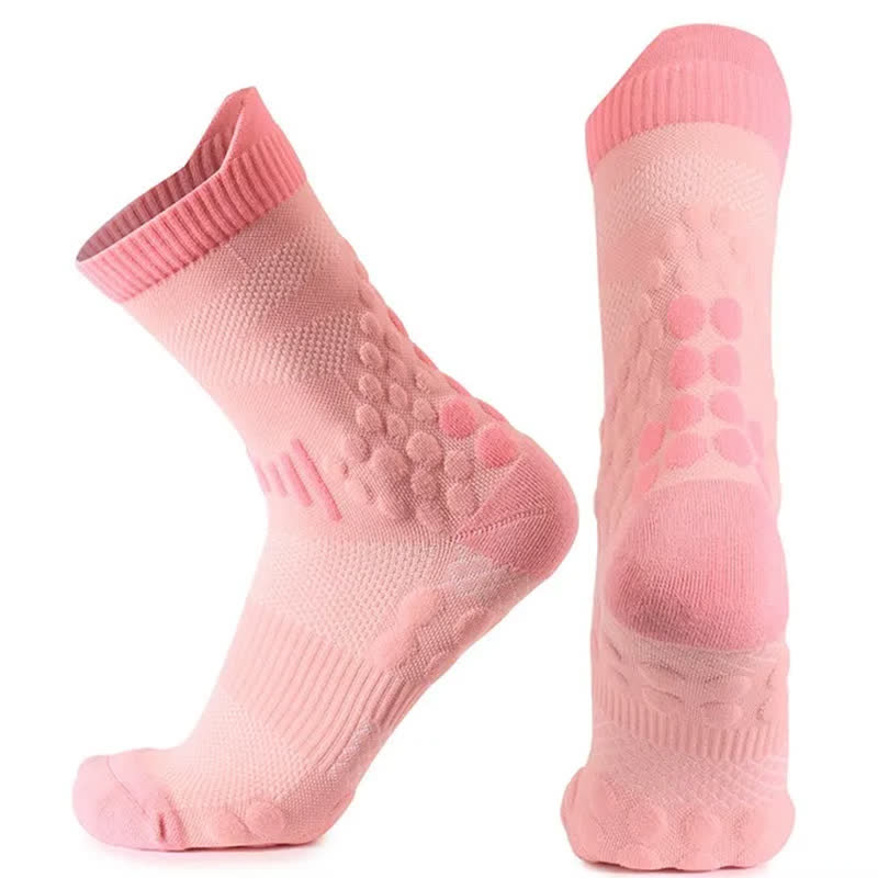 Mesh-Grip-Trainingssocken mit Viertelgriff (2 Paar) - Rosa - EU39-45 (US7-13) - image 6