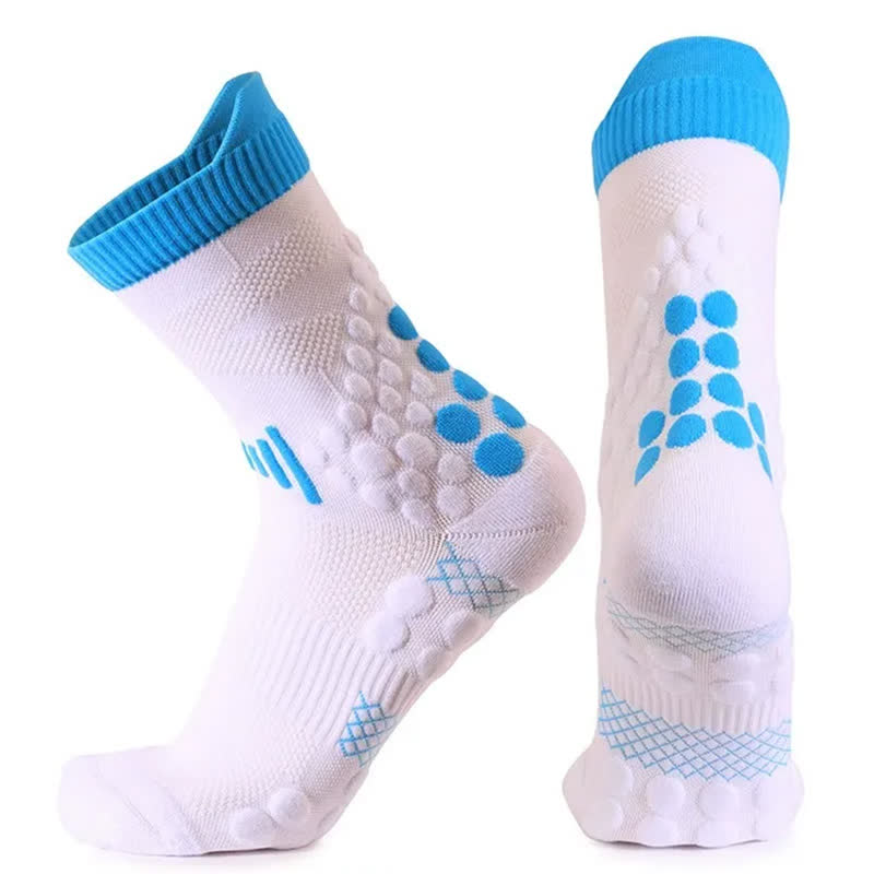 Mesh-Grip-Trainingssocken mit Viertelgriff (2 Paar) - Weiß - EU39-45 (US7-13) - image 2