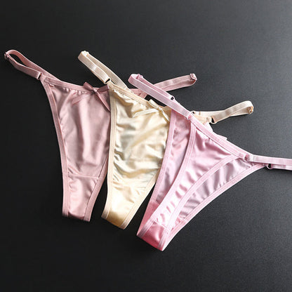 Seidige Satin-Tangas mit Schleife (4er-Pack) - image 16