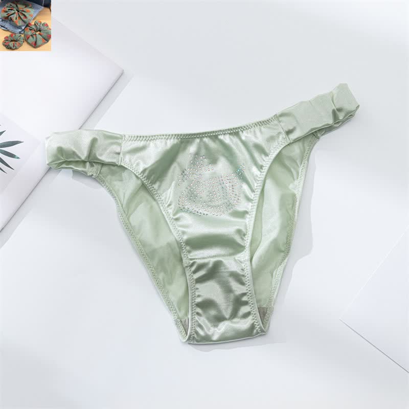 Satin Shine Low Rise Slips (3er-Pack) - Hellgrün - XL - image 15