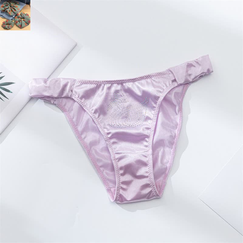 Satin Shine Low Rise Slips (3er-Pack) - Hellviolett - XL - image 14