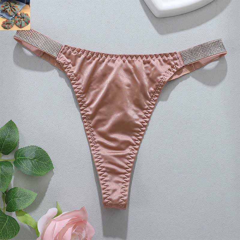 Weiche, dehnbare String-Tangas mit niedrigem Bund (3er-Pack) - Rosa - XL - image 10
