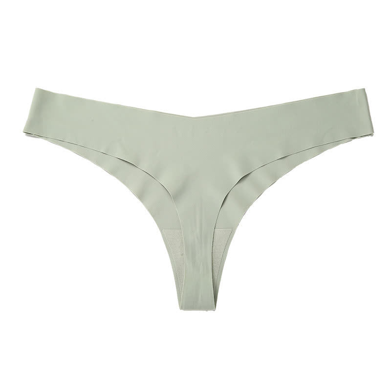 Glatte, nahtlose Slips mit niedrigem Bund (3er-Pack) - Grün - XXL - image 17