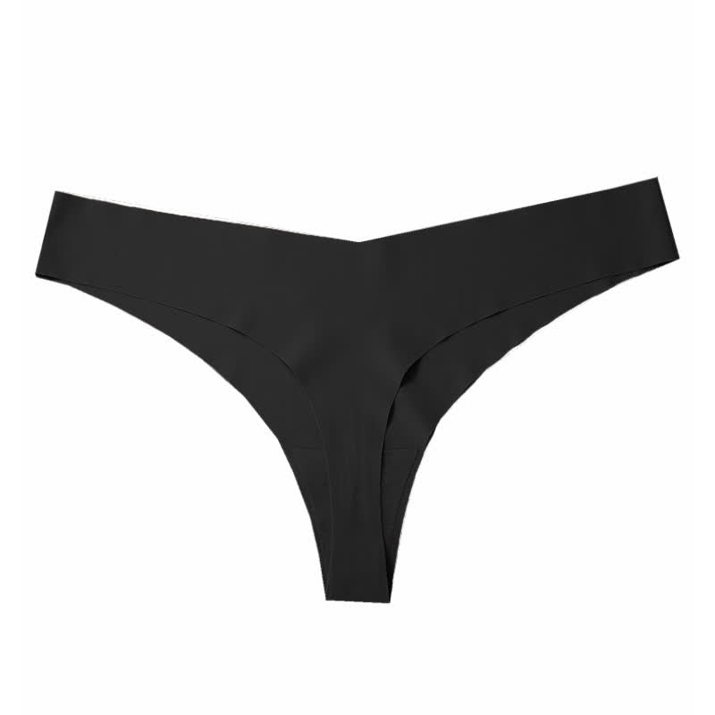 Glatte, nahtlose Slips mit niedrigem Bund (3er-Pack) - Schwarz - XXL - image 11