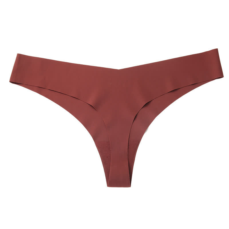 Glatte, nahtlose Slips mit niedrigem Bund (3er-Pack) - Braun - XXL - image 16